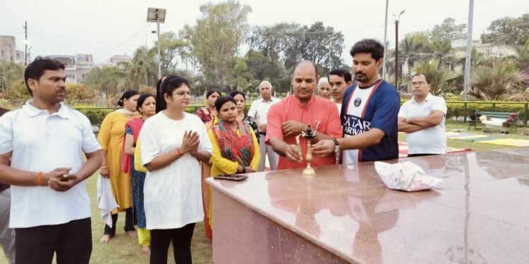 अंतरराष्ट्रीय योग दिवस के प्रोटोकॉल का पूर्वाभ्यास