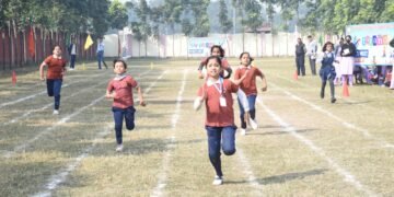 उमानाथ सिंह हायर सेकेण्डरी स्कूल में स्पोर्ट मीट का आयोजन