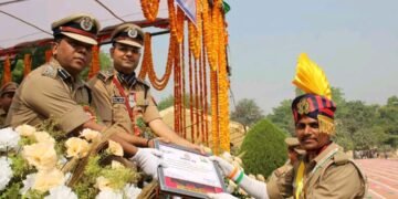 रिजर्व पुलिस लाइन जौनपुर में भव्य दीक्षांत परेड, 687 रिक्रूट आरक्षियों ने पूरी की ट्रेनिंग