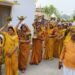 भागवत कथा से पूर्व निकली भव्य कलश यात्रा में उमड़े श्रदालु