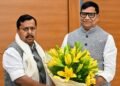 राष्ट्रीय अध्यक्ष नितिन नवीन से मिले कृपाशंकर सिंह