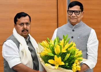 राष्ट्रीय अध्यक्ष नितिन नवीन से मिले कृपाशंकर सिंह